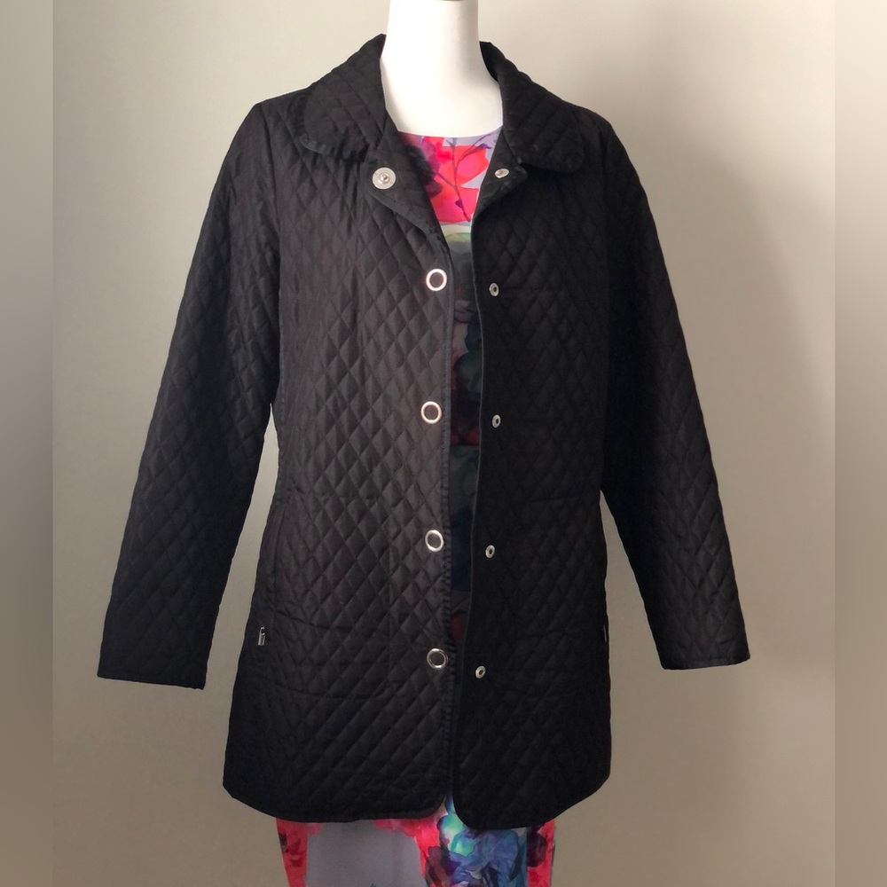 Black quilted lightweight jacket - size Medium - Laura